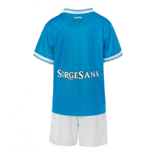 SSC Napoli Replica Home Stadium Kit for Kids 2025-26 Short Sleeve (+ pants)